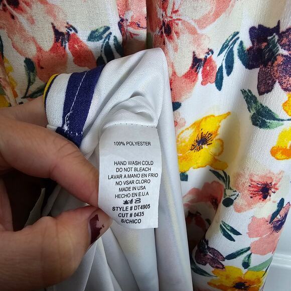 Ces Femme Summer Dress-White-Women's Sm - Picture 6 of 8